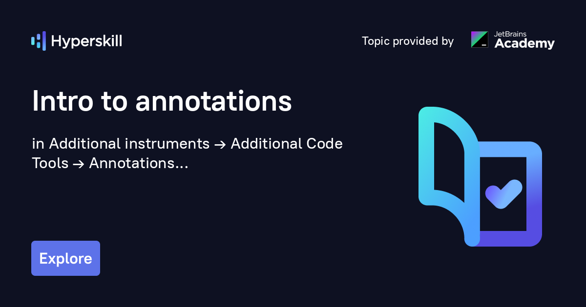 Beginner's Guide to Annotations