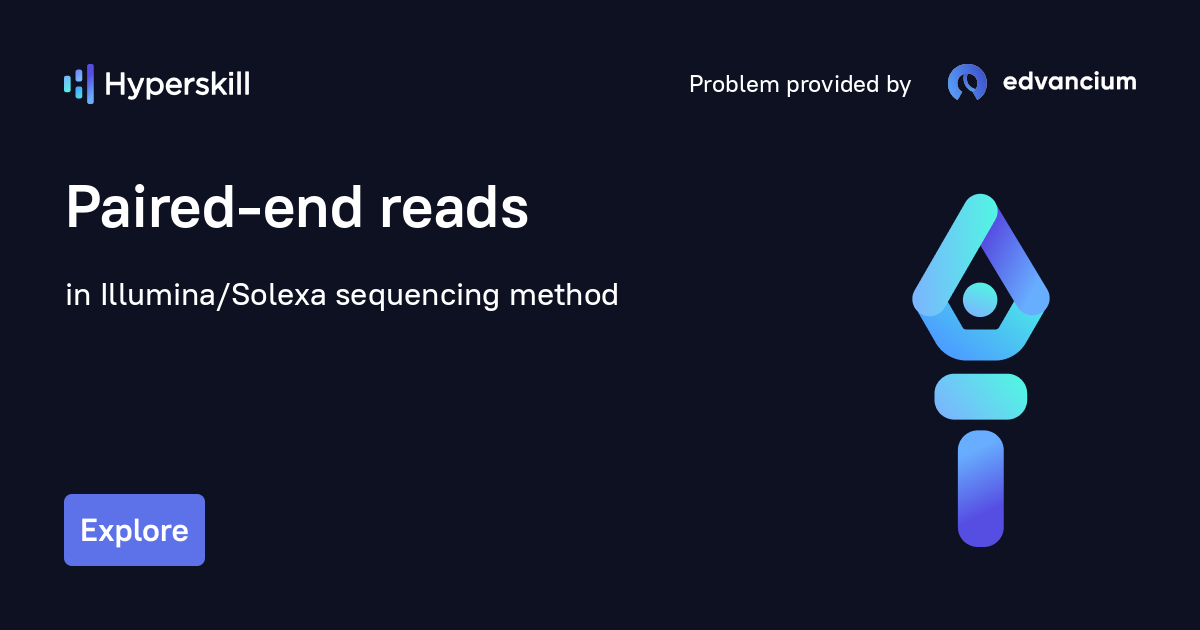 Paired End Reads Illumina Solexa Sequencing Method Hyperskill