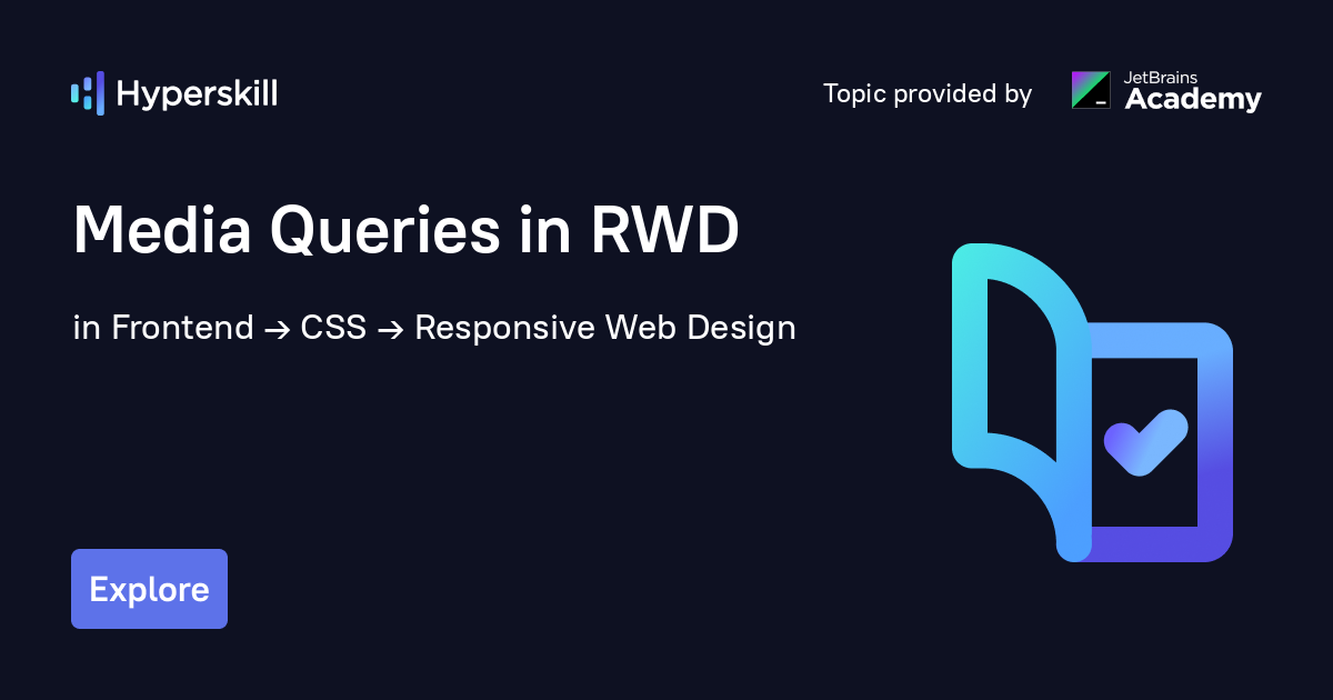 Media Queries in RWD Hyperskill
