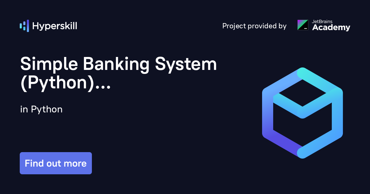 Simple Banking System (Python) · Hyperskill