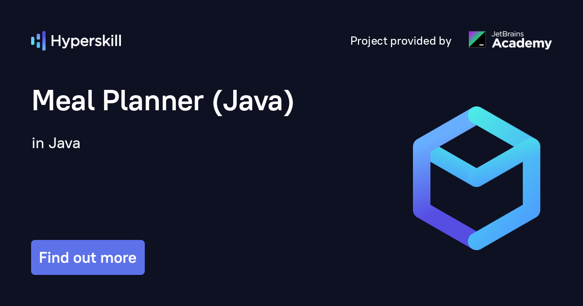 Meal Planner (Java) · Hyperskill
