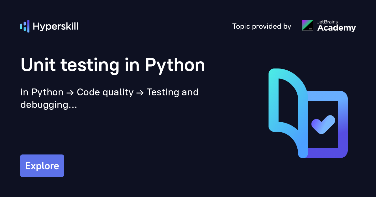 Unit testing in Python · Hyperskill