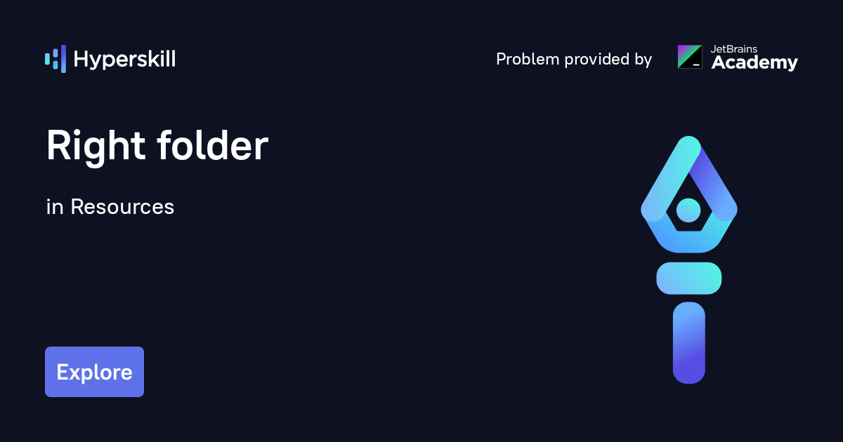 Right folder · Resources · Hyperskill