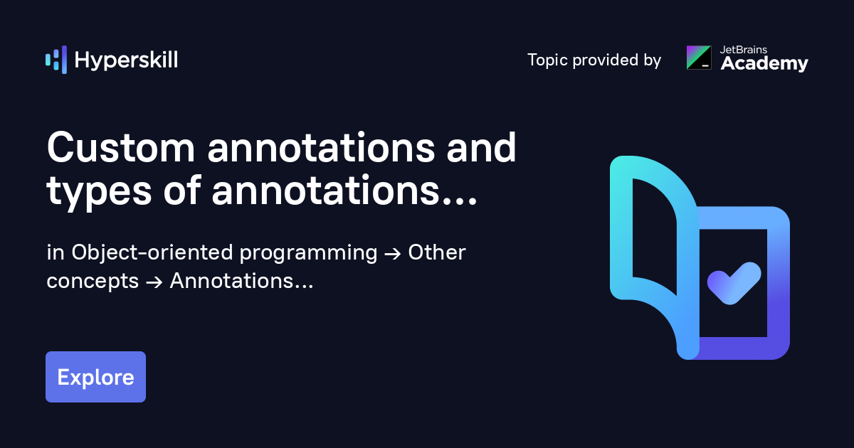 different types of annotations