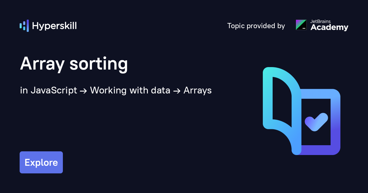 Array Sorting · Hyperskill