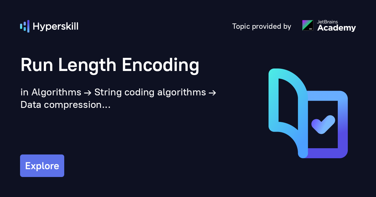 Run Length Encoding · Hyperskill
