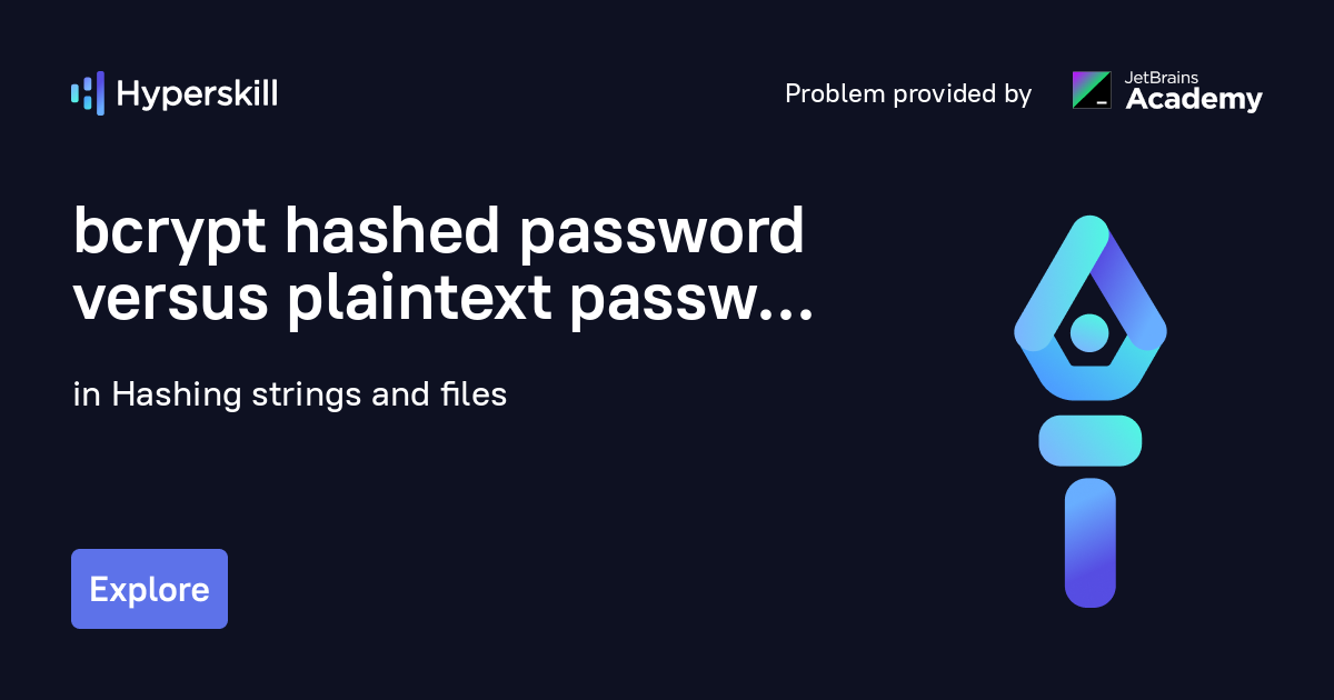 Bcrypt Hashed Password Versus Plaintext Password · Hashing Strings And ...