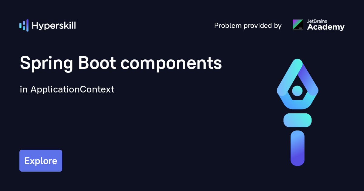 Spring Boot components · ApplicationContext · Hyperskill