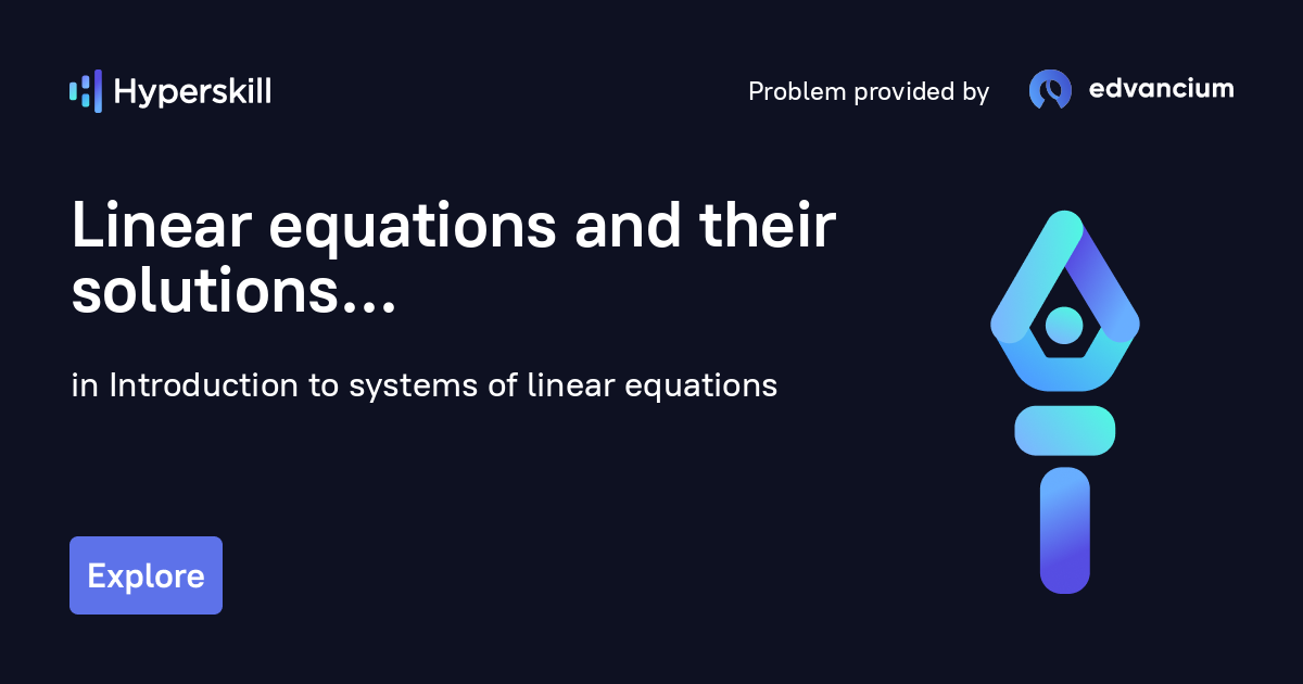 Daily Challenge Linear Equations And Their Solutions Hyperskill