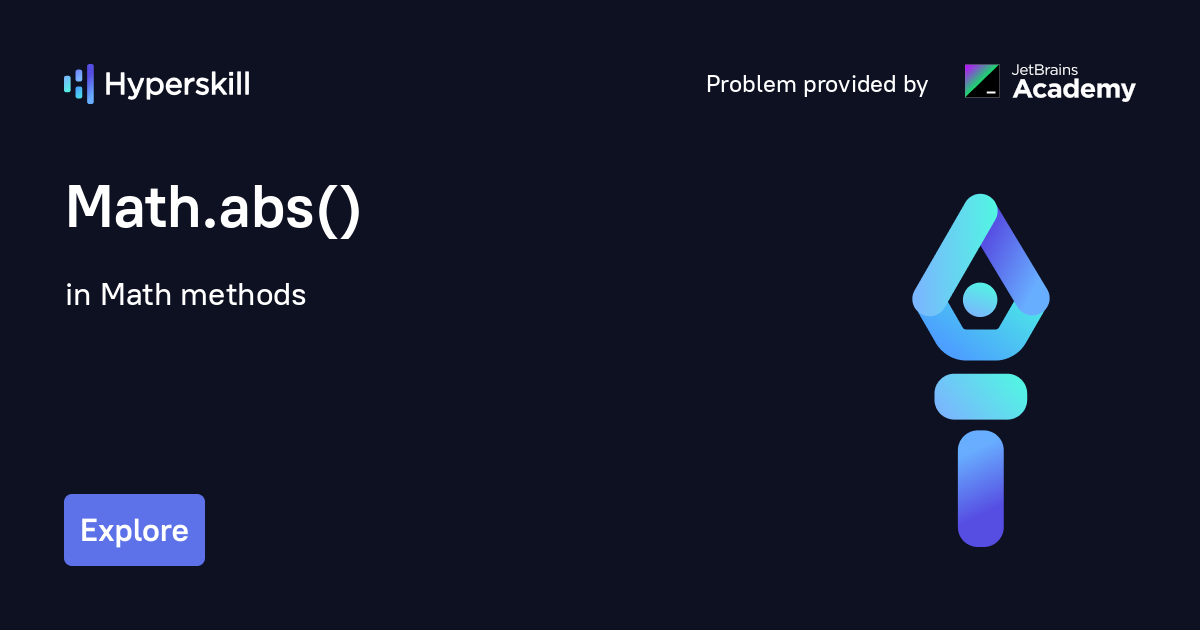 Math.abs() · Math methods · Hyperskill