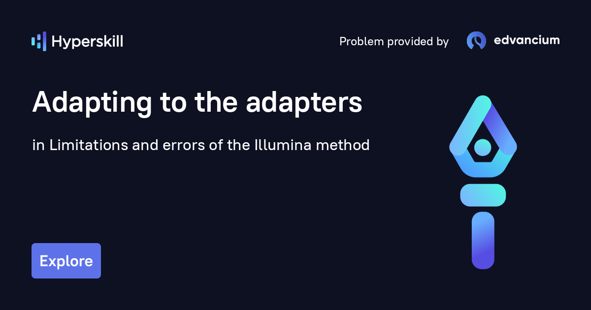 Adapting to the adapters · Limitations and errors of the Illumina