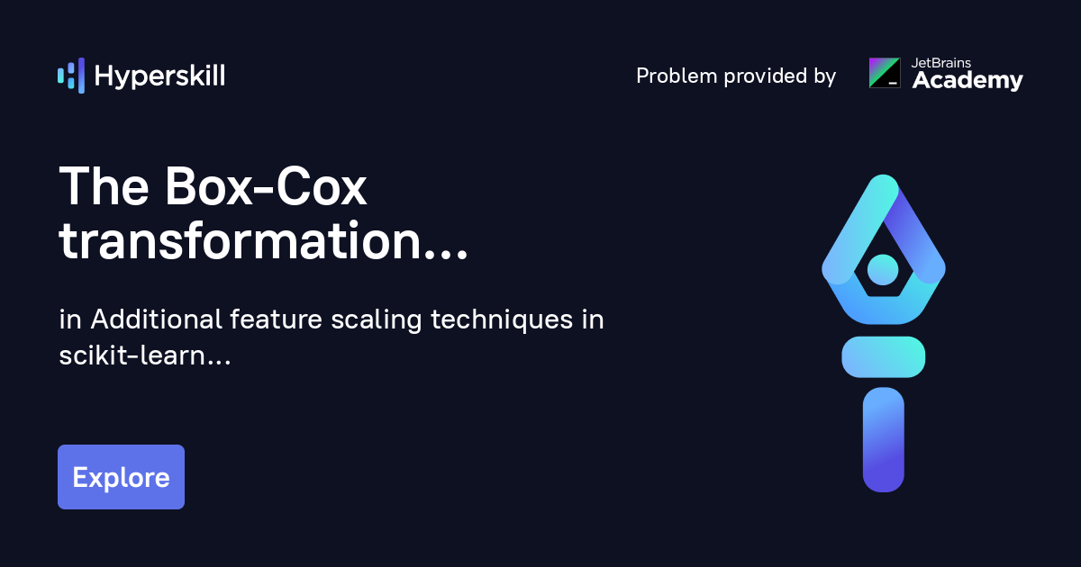 The BoxCox transformation · Additional feature scaling techniques in