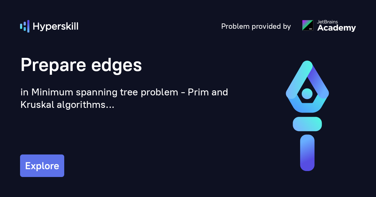 Prepare edges · Minimum spanning tree problem - Prim and Kruskal ...
