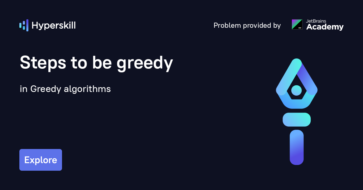 Steps to be greedy · Greedy algorithms · Hyperskill