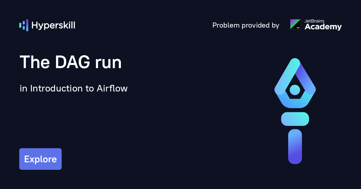 The DAG run · Introduction to Airflow · Hyperskill