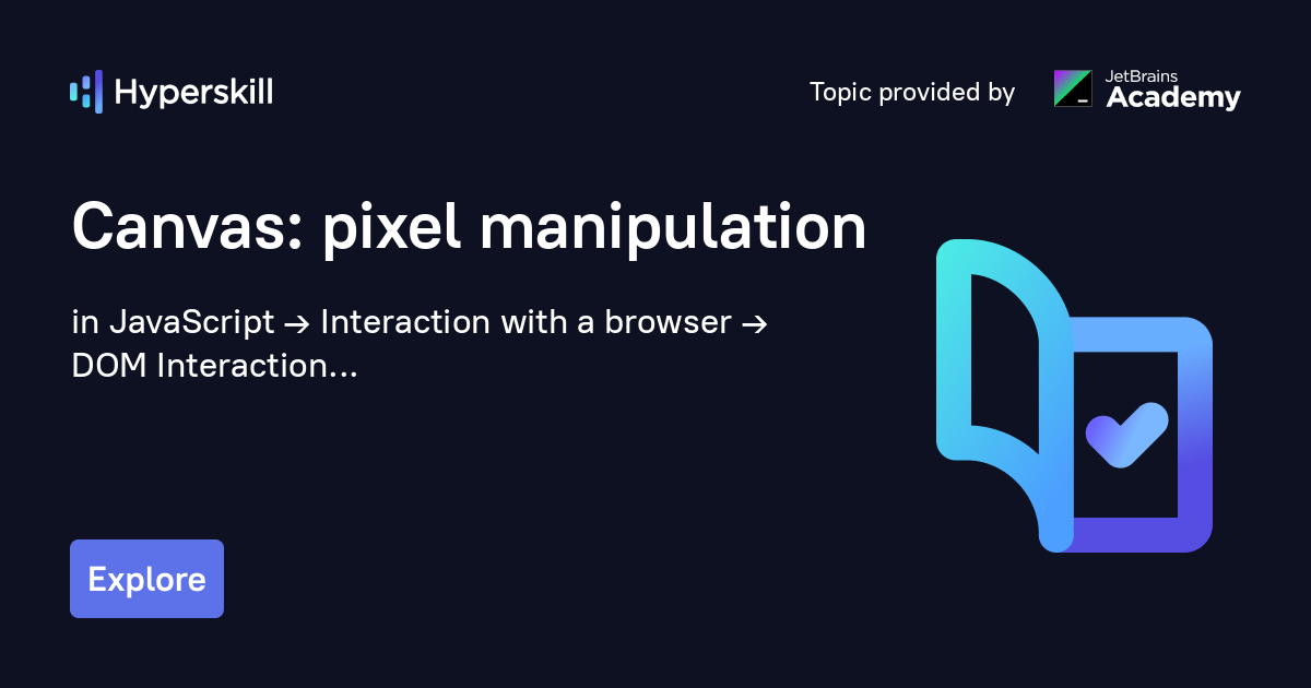 Canvas: Pixel Manipulation · Hyperskill