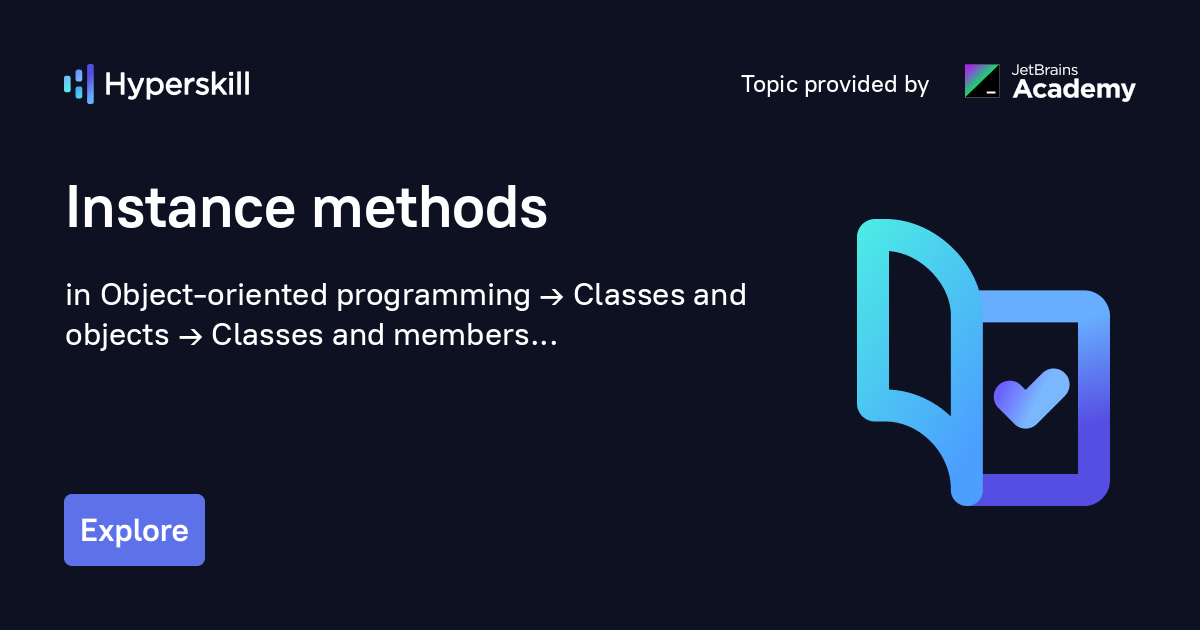 Instance methods · Hyperskill