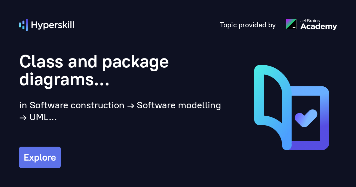 Class and package diagrams · Hyperskill