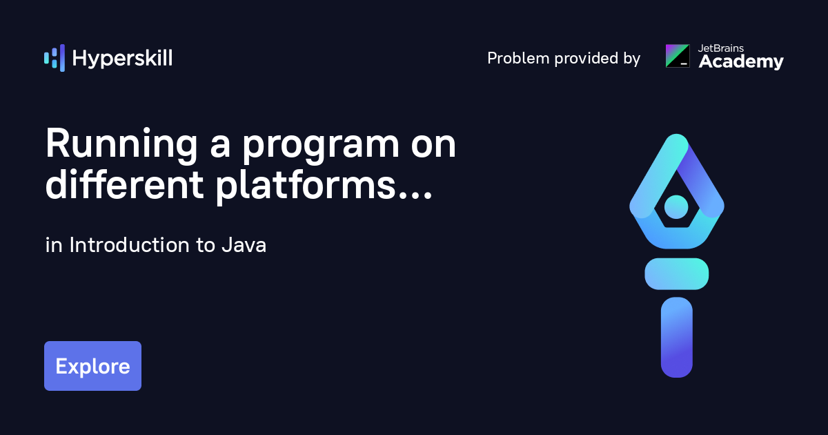 Running a program on different platforms · Introduction to Java