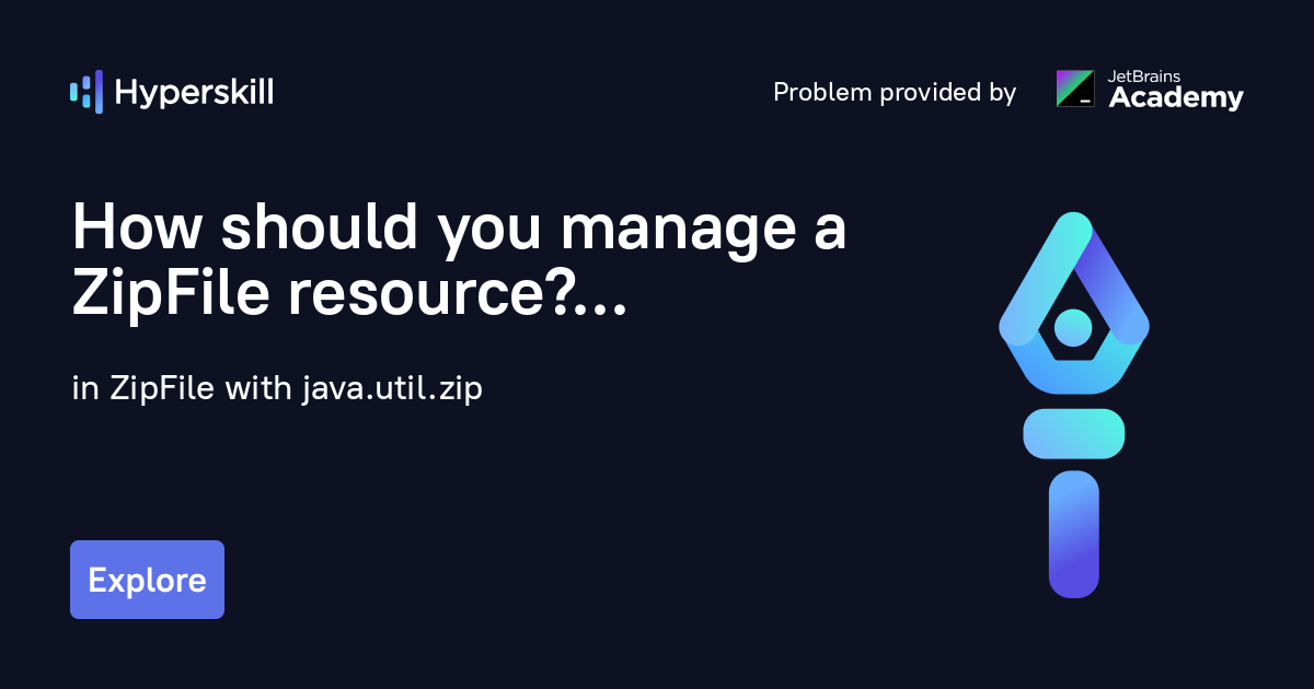 How should you manage a ZipFile resource in Java? · ZipFile with java