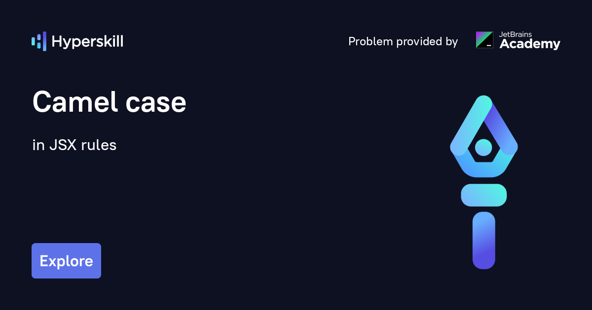 Camel case · JSX rules · Hyperskill