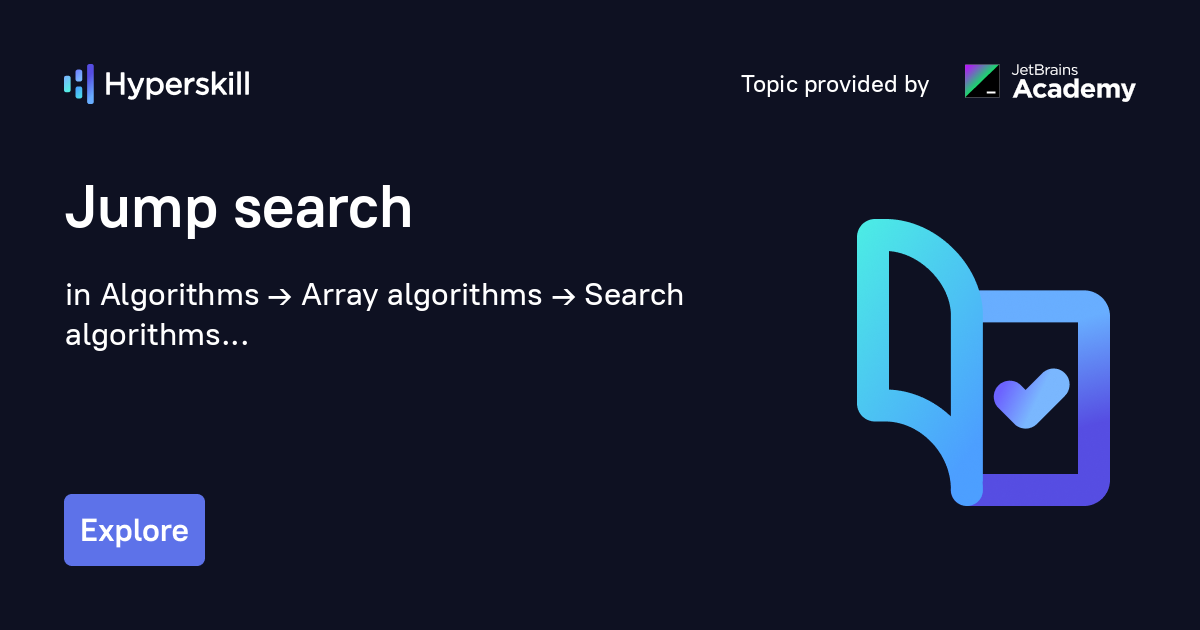 Jump search · Hyperskill