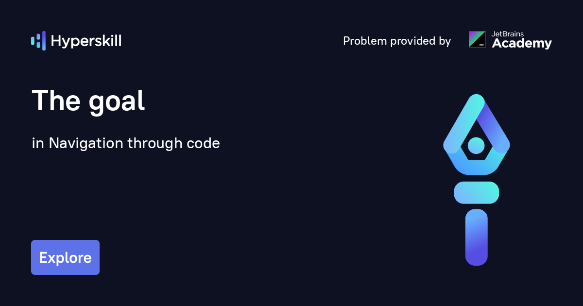 The goal · Navigation through code · Hyperskill