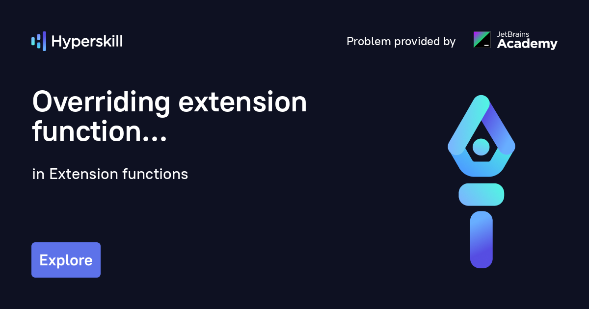 Overriding extension function · Extension functions · Hyperskill
